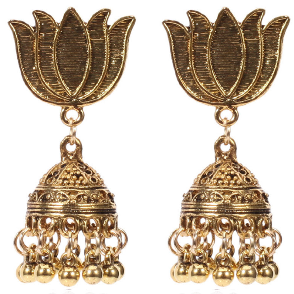 cheap fashion Royal Bling South Indian Traditional kundan Jewellery Fancy party WEAR Fashion Umbrella jumka earring women