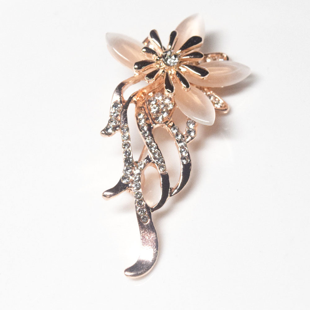 women opal stone cat flower butterfly knot rose flower charm pin brooch brooches women