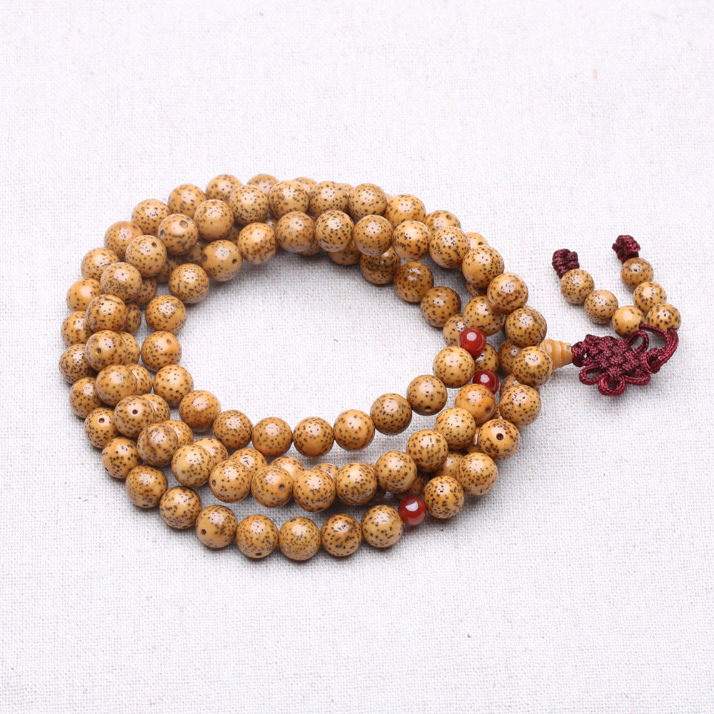 handmade 9mm Starmoon bodhi beads beaded prayer mala necklace bracelet 108 mala necklace jewelry