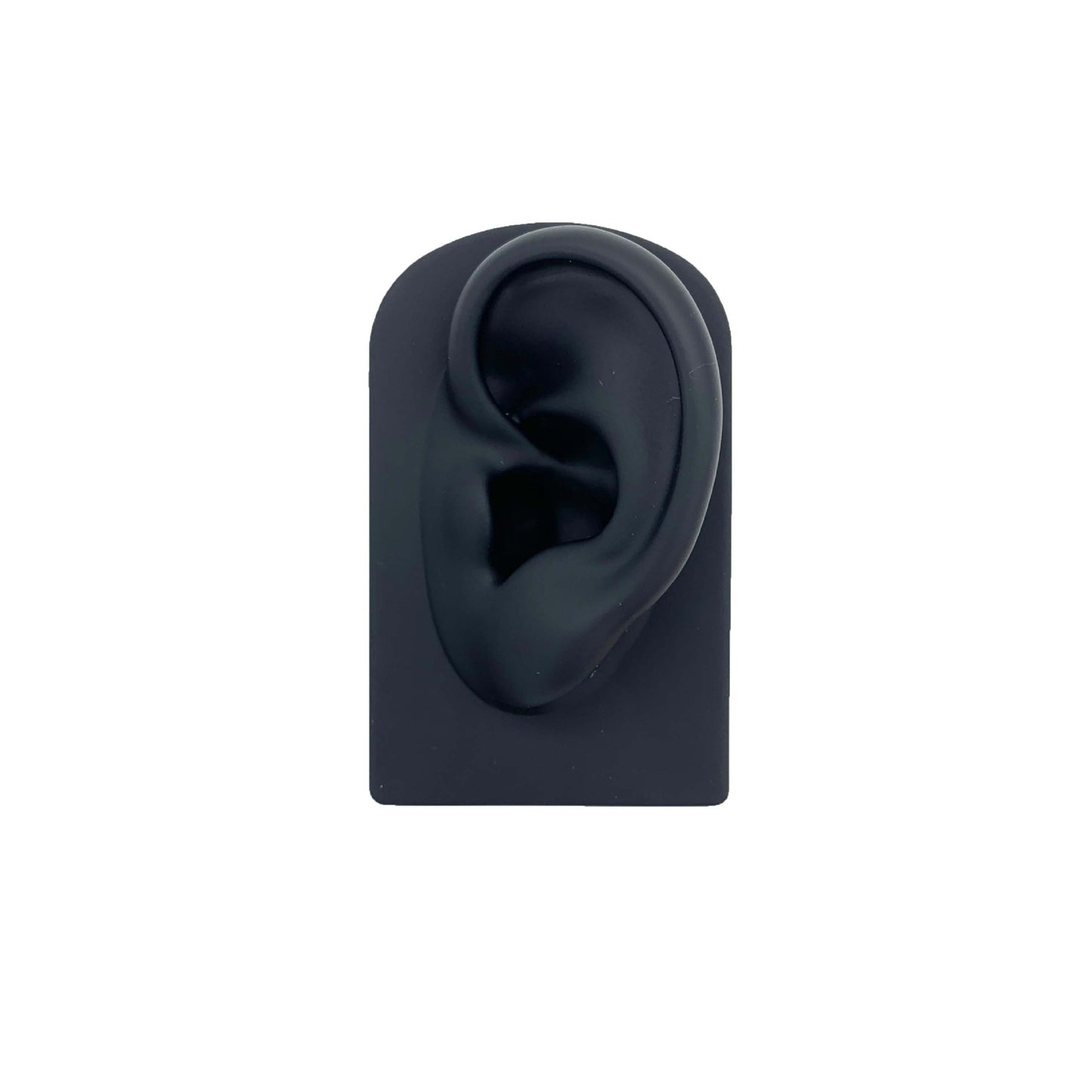 hot selling silicone ear model to display the earrings white black skin colors