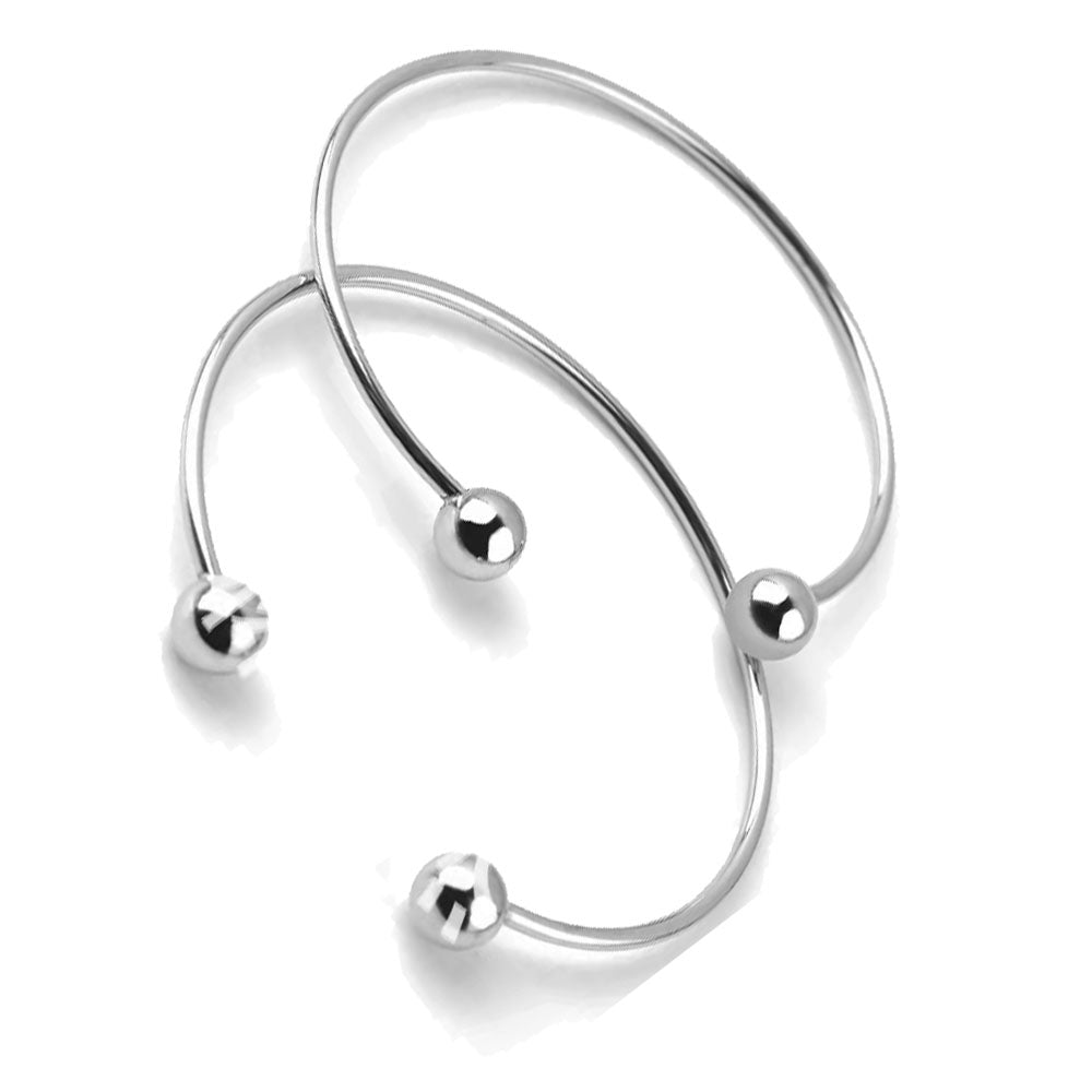 wholesale stainless steel 2mm thick wire cuff bangle bracelet unisex men women China Manufacturer Supplier