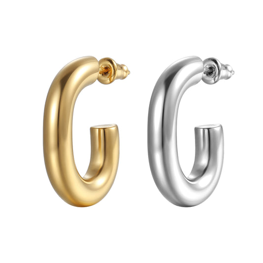 stainless steel half hoop earring manufacturer