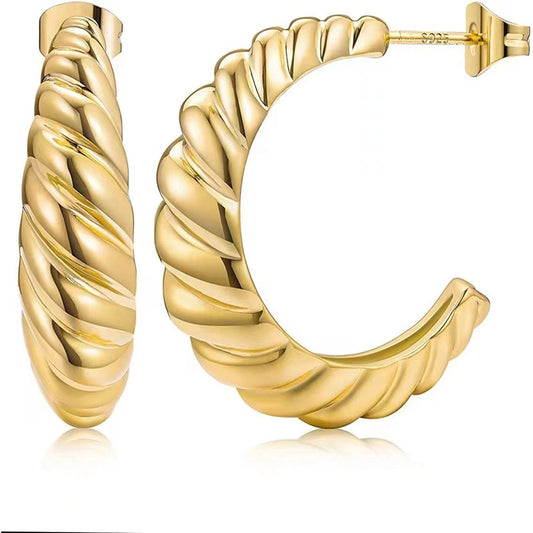 twist half hoop earring manufacturer