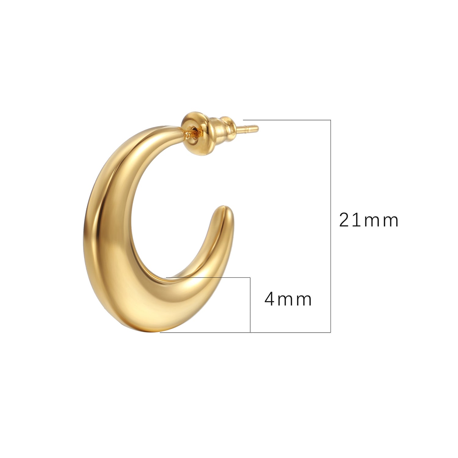 wholesale crescent earring