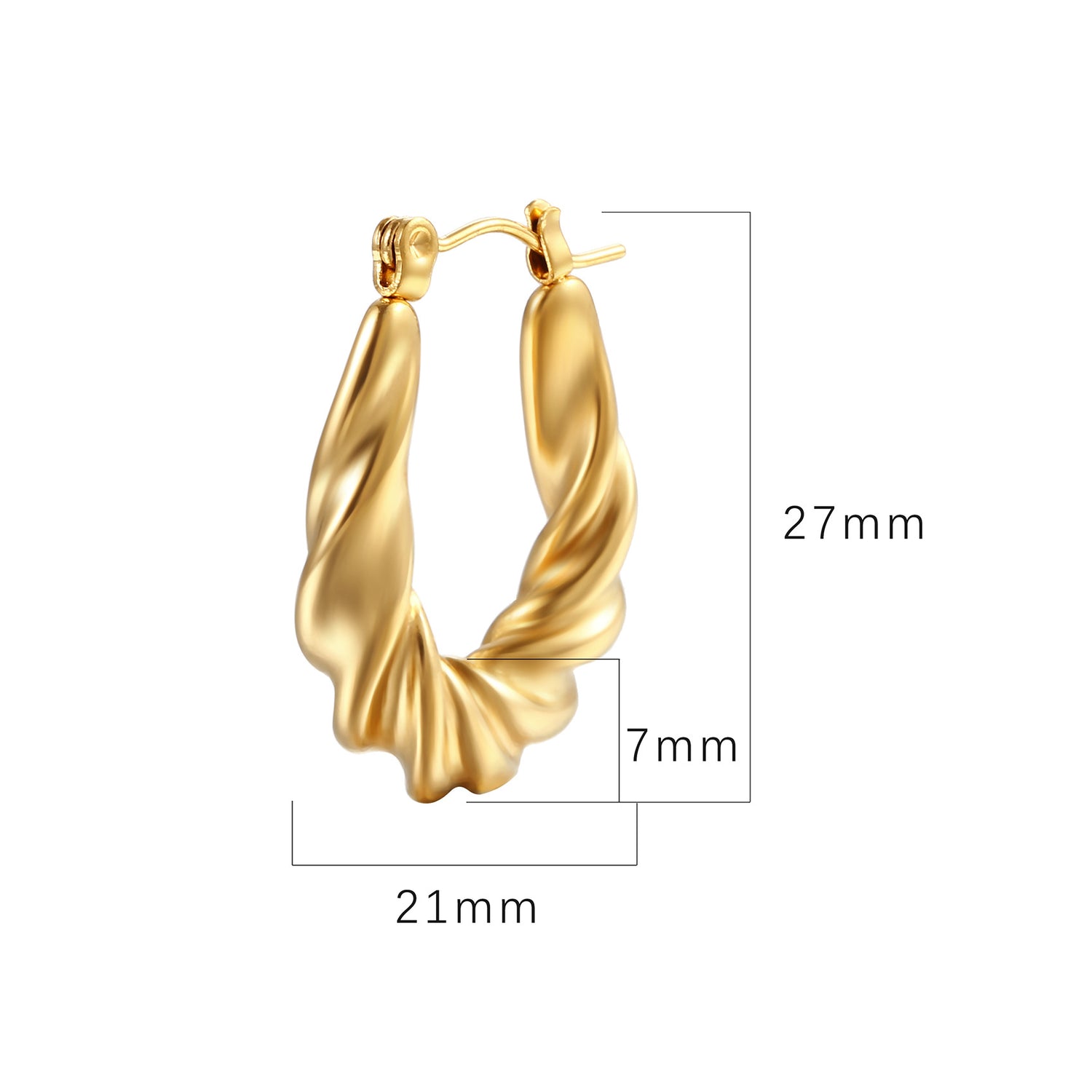 twist hoop earring factory
