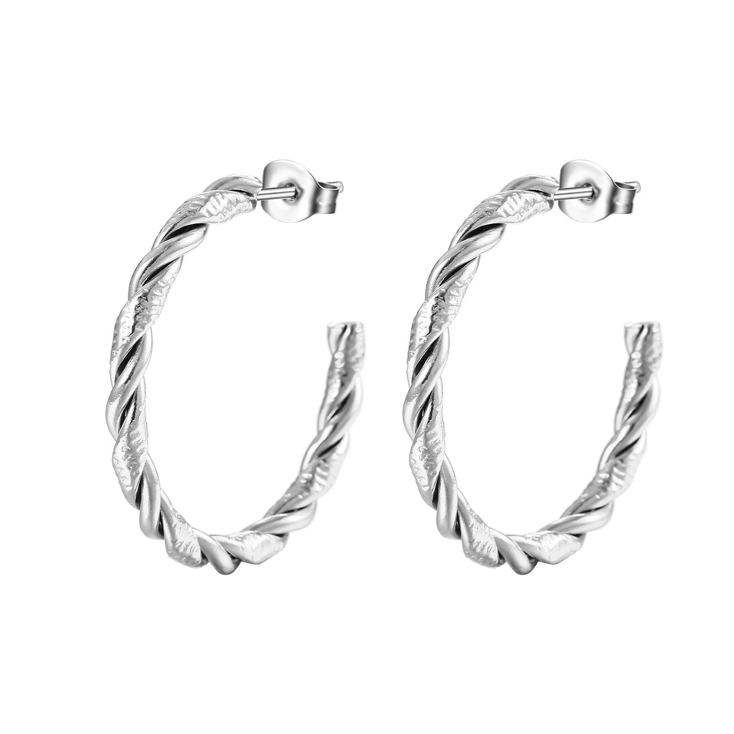 twist half hoop earring supplier