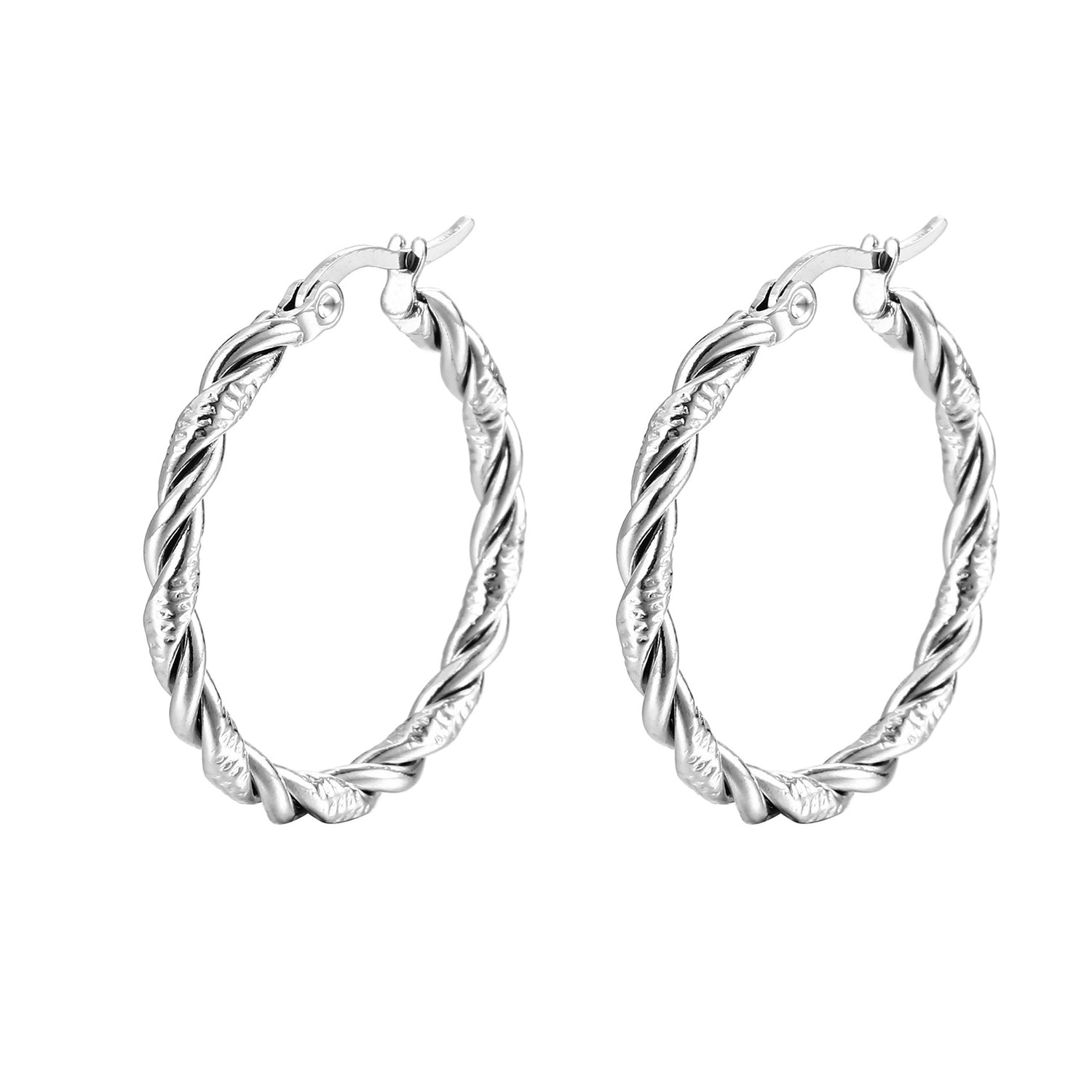 wholesale twist hoop earring 3cm 