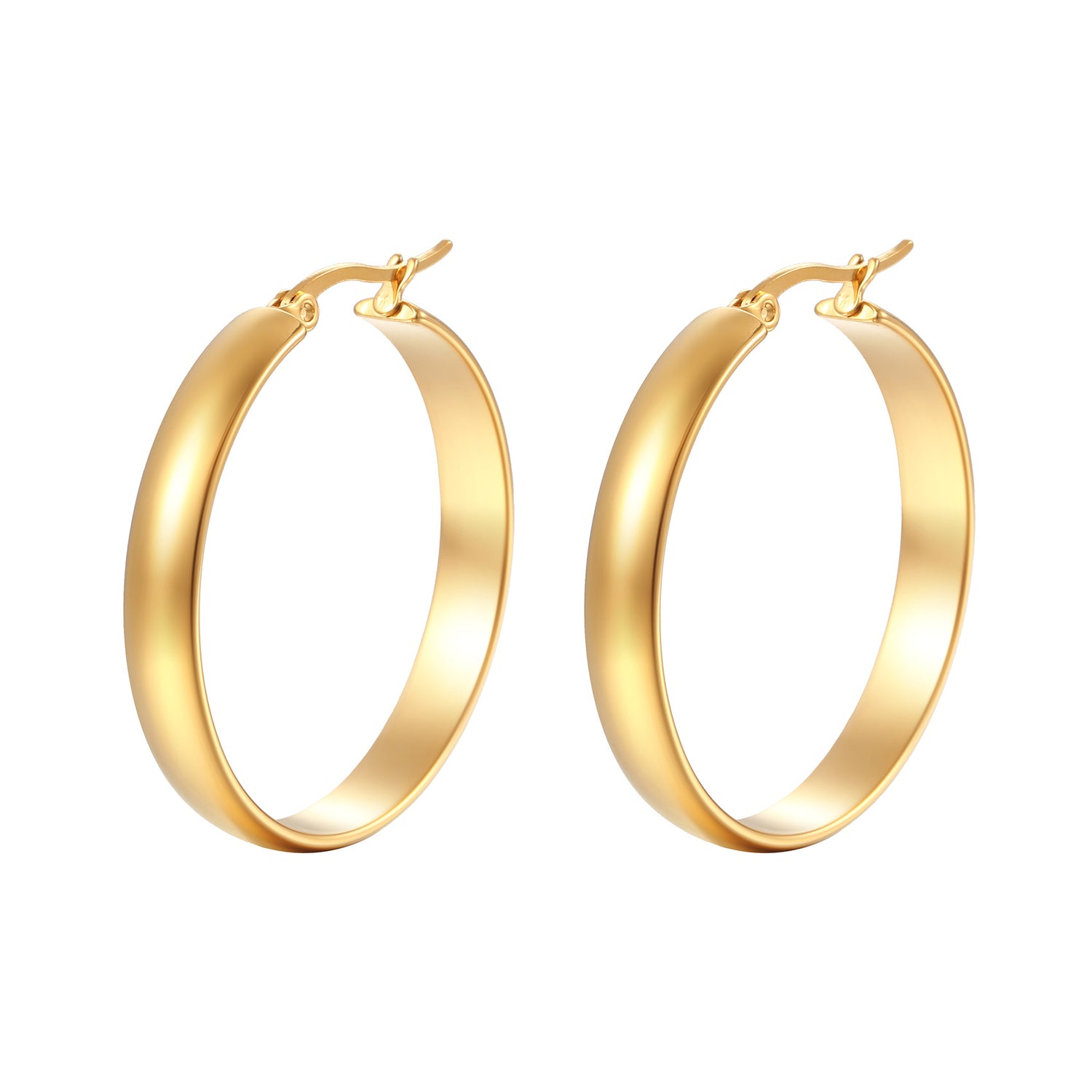 wholesale flat edge hoop earring