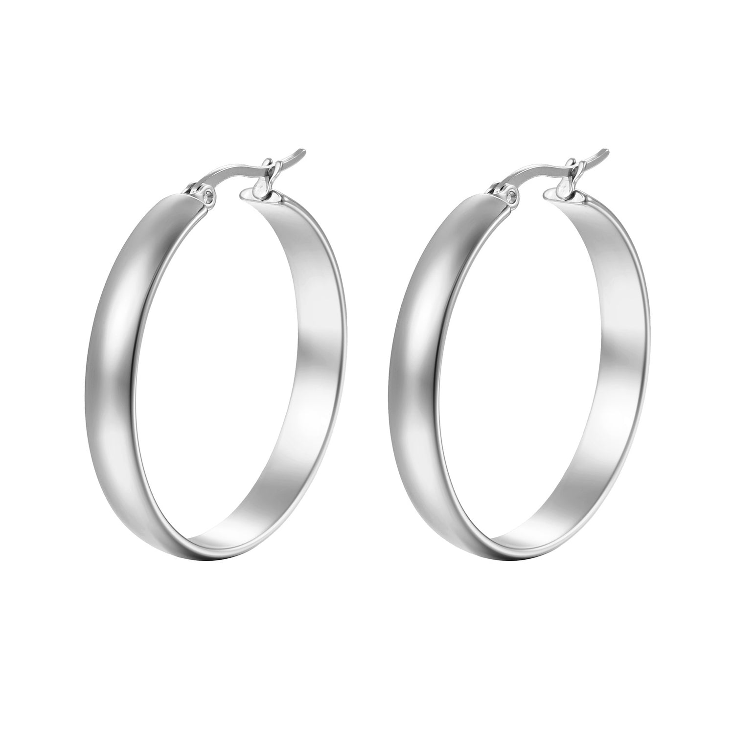 flat edge hoop earring factory