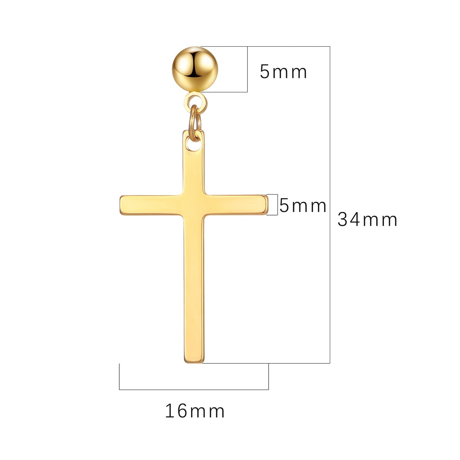 men cross earring China supplier
