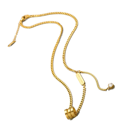 wholesale fashion chic stainless steel charm pendant necklace charm women choker necklaces jewelry supplier