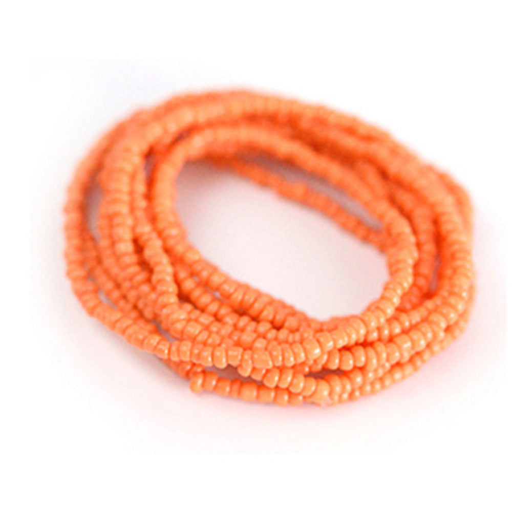 wholesale New Women plus size glass seed waist beads belly rings beads weight loss body jewelry elastic 180CM Long