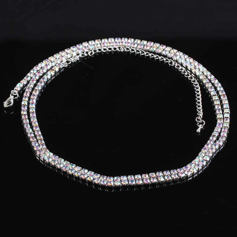 boho body Shinning Waist Belly Rhinestone beads Chain making supplies 88cm + 14cm long on sale